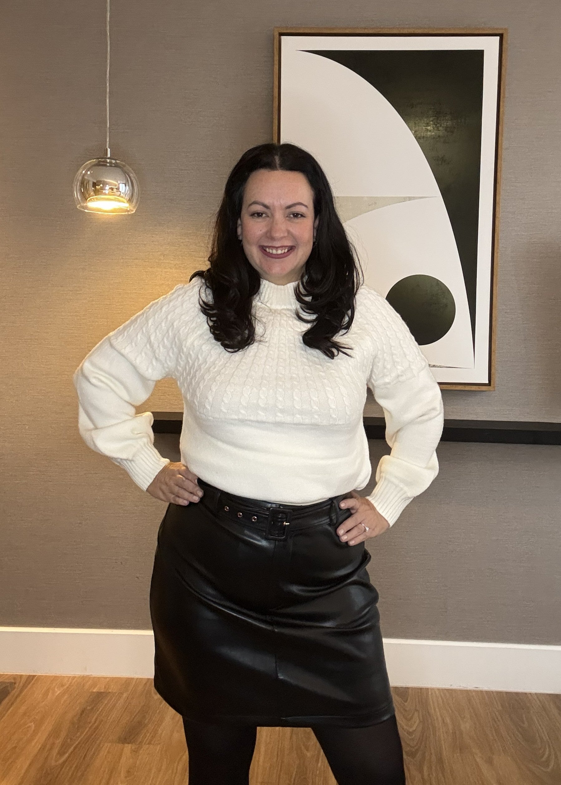 Tanya Faux Leather Skirt