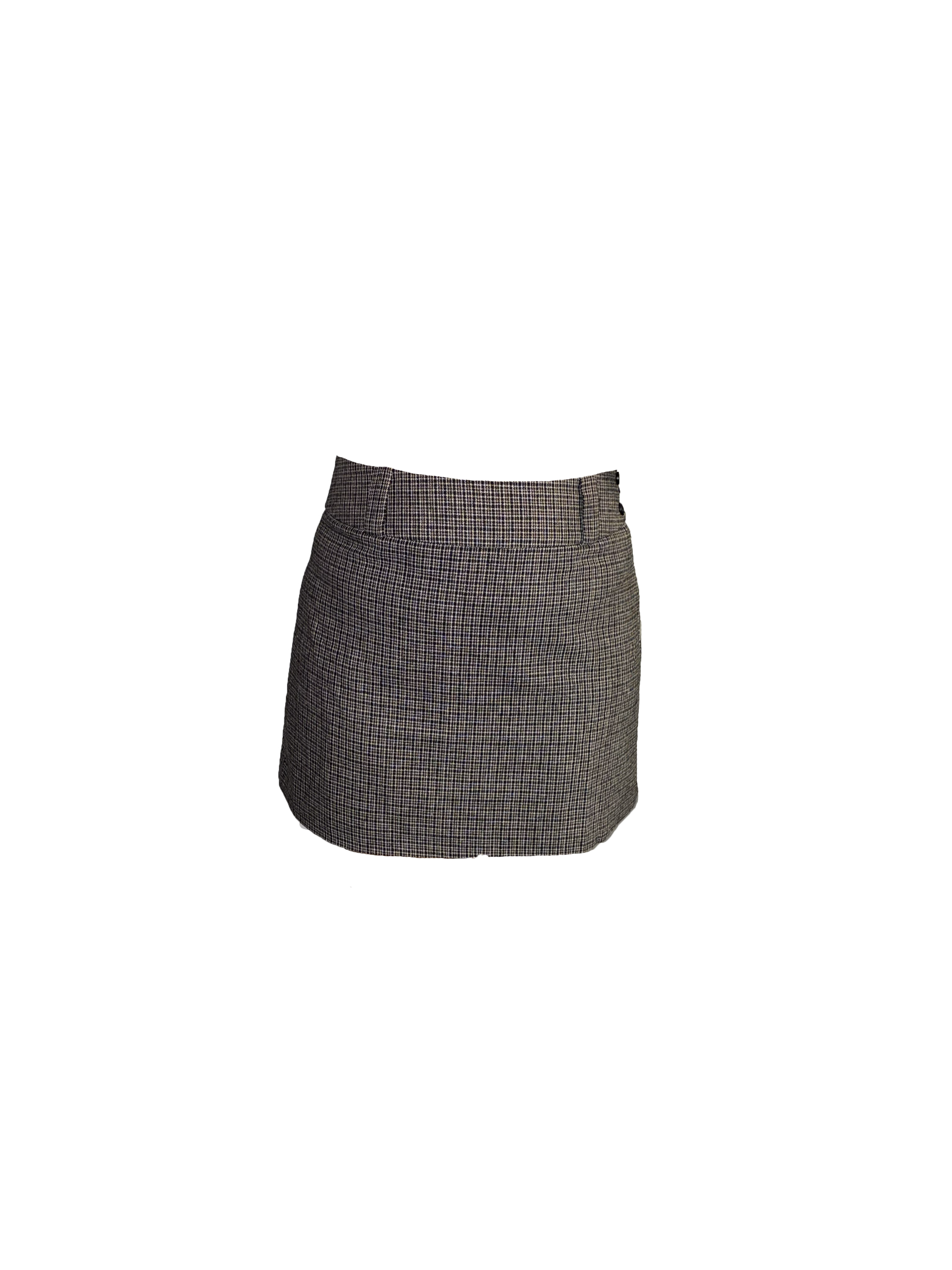 Gabby Checkered Mini Skirt